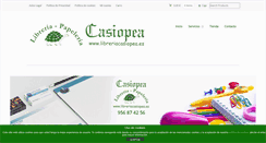 Desktop Screenshot of libreriacasiopea.es
